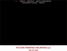 Tablet Screenshot of pictureframingunlimited.com
